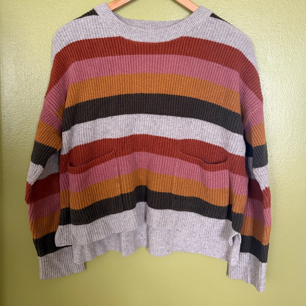 Madewell Striped Multicolor Women's Sweater size L